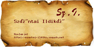 Szántai Ildikó névjegykártya